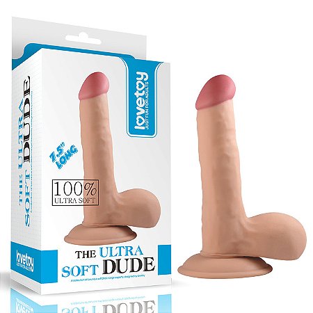 Pênis 18x4cm The Ultra Soft Dude 7.5 - Lovetoy