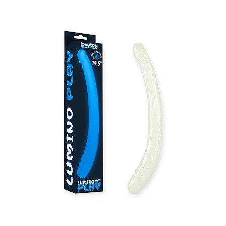 Pênis Duplo Fosforescente 37cm 14.5'' Lumino Play Double Dildo - Lovetoy