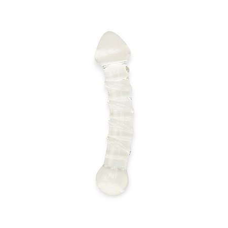 Penetrador de Vidro 18cm com Relevo Espiral Transparente - Lovetoy