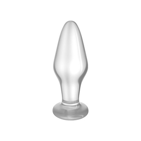 Plug Anal de Vidro 10x3,5cm Transparente Glass Romance - Lovetoy