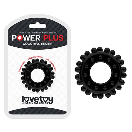 Anel Peniano Power Plus Cock Ring Preto - Lovetoy