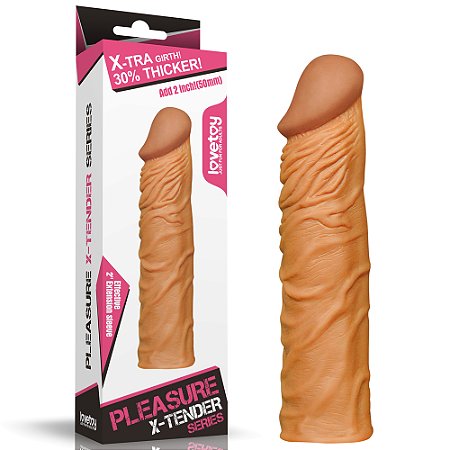 Capa Peniana com Extensor 5cm Pleasure X Tender - Lovetoy