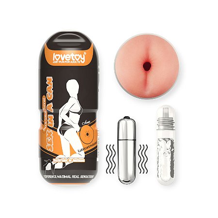 Masturbador Ânus com Vibrador Sex In A Can Anus Lotus Tunnel Vibrating - Lovetoy