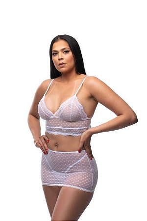 Conjunto Jade Branco P - Amor e Sedução