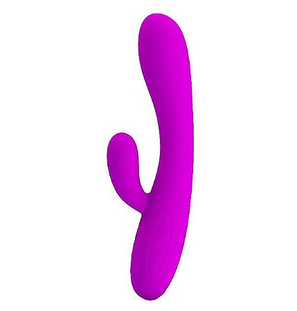 Vibrador com Estimulador Clitoriano 30 Vibrações Victor - Pretty Love