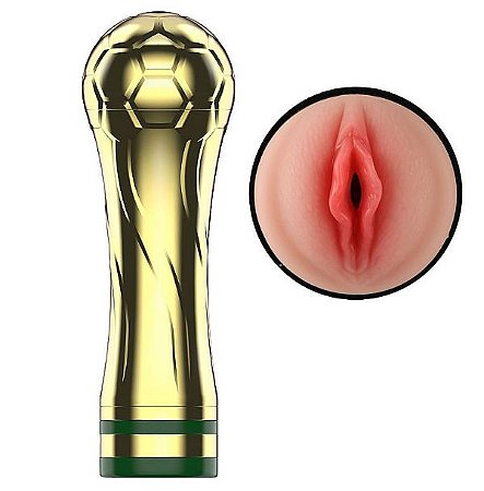 Masturbador Vagina com Vibro Taça da Copa - Si