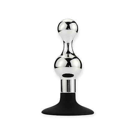 Plug Anal Escalonado em Aço com Ventosa - Lovetoys