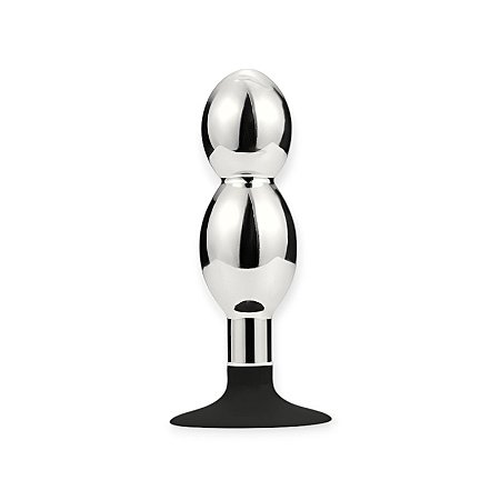Plug Anal Escalonado em Aço com Ventosa II - Lovetoys