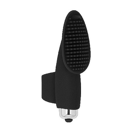 Dedeira preta com vibração - Finger Vibrator Black