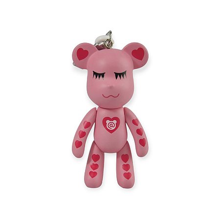 Chaveiro Ursa Rosa Meditate Love - Popobe