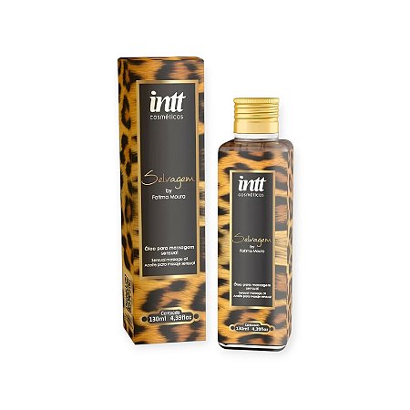 Óleo para Massagem Sensual Selvagem by Fatima Moura - Intt Cosméticos