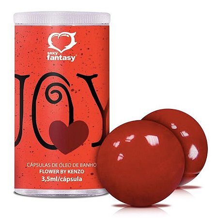 Bolinhas de Óleo Corporal para Massagem - Joy Dark Red