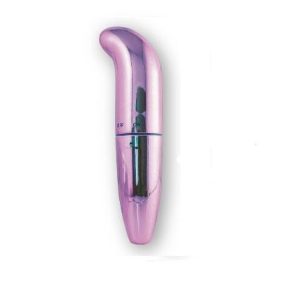 Vibrador Ponto G 7 Cm com Vibração Cromado Roxo - Lovetoys