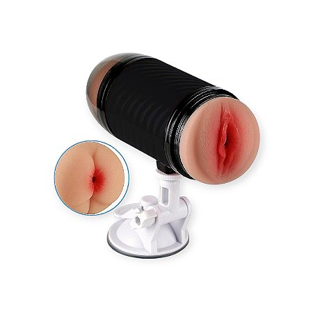 Masturbador Double Entrance Vagina e Ânus com Ventosa - Lovetoys