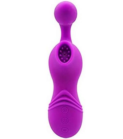 Vibrador Sucção Roxo Baby Vibrating Rod  - Man Nuo