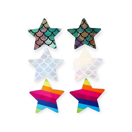 Kit de Adesivos para Mamilos Estrela - Lovetoys