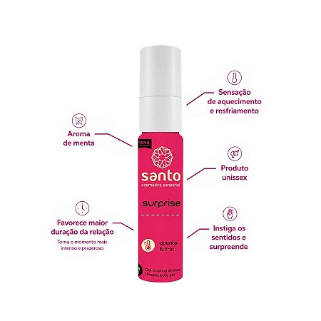 Gel Excitante Unissex Surprise 15g - Santo