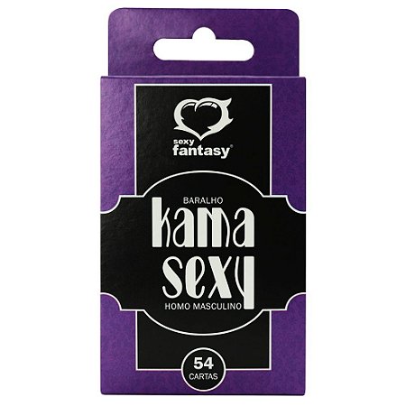 Baralho Kama Sexy Homo Masculino com 54 cartas - Sexy Fantasy