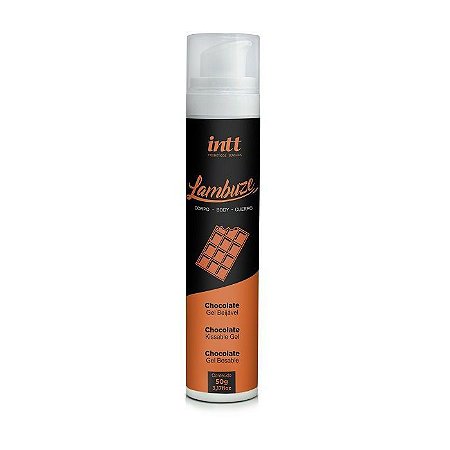 Gel Beijavel com Leve Aquecimento Lambuze Chocolate 50g - Intt