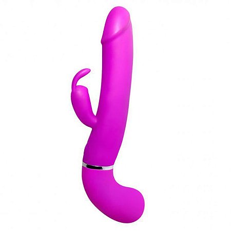 Vibrador Ejaculador com Estimulador Clitoriano e 12 Vibrações - Henry Pretty Love