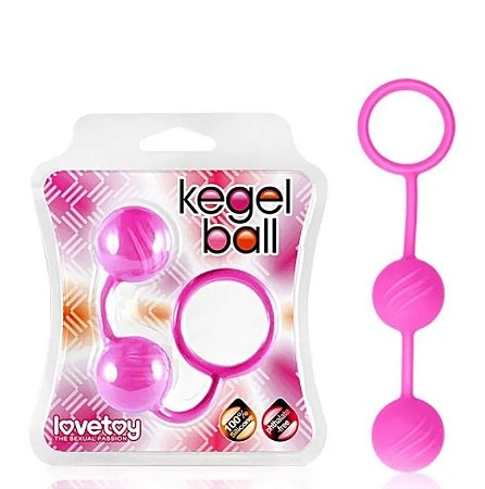 Bolas de Pompoar de Silicone com Duas Esferas - Kegel Ball Lovetoy