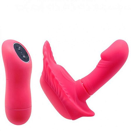 Estimulador Clitoriano Concha com Pênis 30 Vibrações - Fancy Clamshell Pretty Love