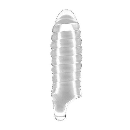 Capa Extensora 2.5  Transparente no 36 - Stretchy Thick Penis Extension - Translucent