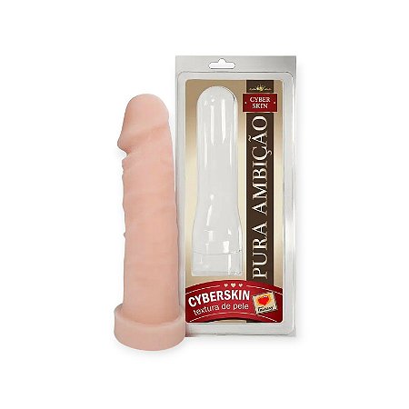 Capa Peniana 17,5cm x 4,5cm em Cyberskin Pura Ambição - Sexy Fantasy