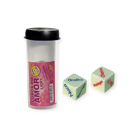 Dados Eróticos Cubos do Amor Light Brilha no Escuro - Diversão Ao Cubo