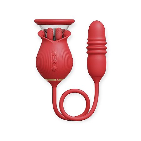 Estimulador Clitoriano com Penetrador e Movimento Abigail Coleção L'Amour - Lovetoys