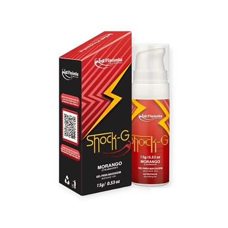 Vibrador Líquido Shock G Morango 15g - La Pimienta