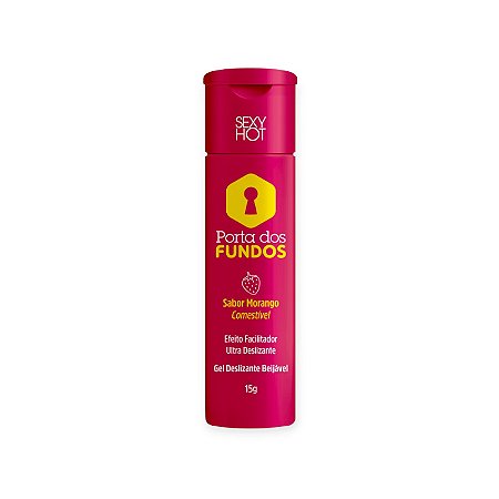 Gel Deslizante Porta dos Fundos Sabor Morango 15g - Sexy Hot