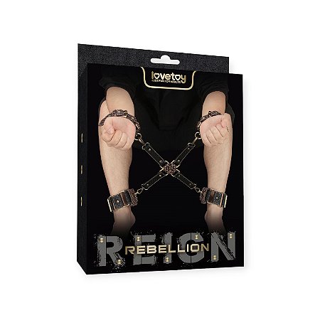 Algemas e Tornozeleiras Rebellion Reign Hogtie Set - Lovetoy