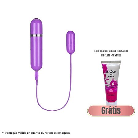 Cápsula com 10 Vibrações e Luz de Led Virgo - Nanma  *Grátis: Lubrificante Fun Chiclete - Tentare