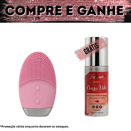 Compre Estimulador com Cerdas Massageadoras Yoyo e Ganhe Vibrador Líquido I Hot Crazy Vibe Frutas Vermelhas