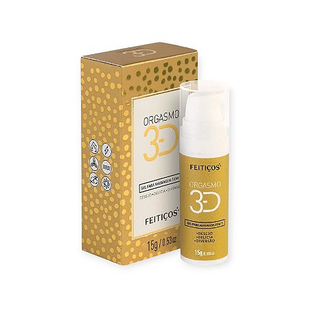 Gel Excitante Unissex Orgasmo 3D 15g - Feitiços