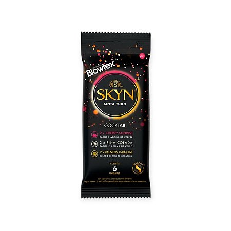 Preservativo Skyn Sabor Cocktail com 6 Unidades - Blowtex
