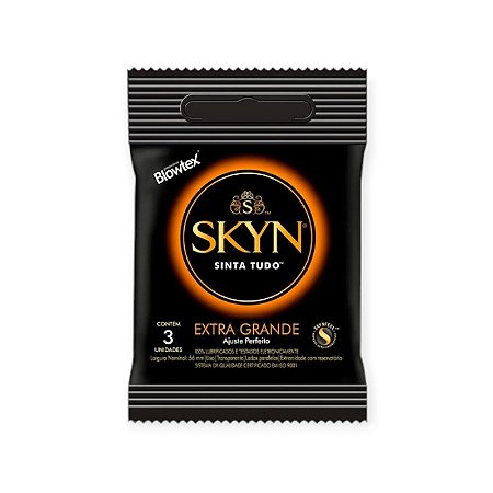 Preservativo Skyn Extra Grande com 3 Unidades - Blowtex