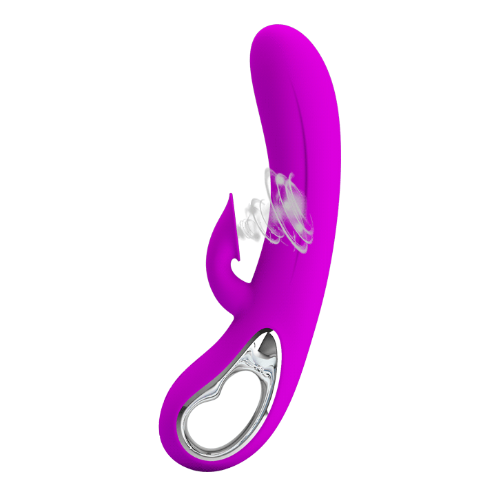 Vibrador Rabbit com Sugador de Clitóris Nicola - Pretty Love