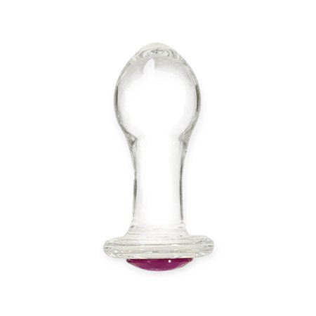 Plug Anal em Vidro com Pedra Colorida na Base - Lovetoys