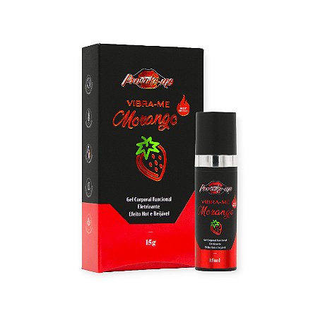 Gel com Efeito de Vibração Vibra-Me Morango Hot Insano 15g - Provoke-Me