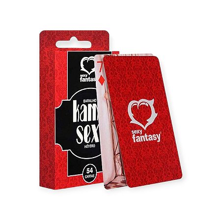 Baralho Kama Sexy Hétero com 54 cartas - Sexy Fantasy