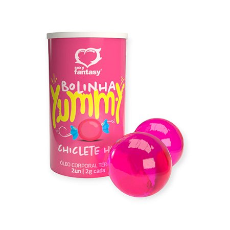 Bolinha Beijável Yummy Hot com 2 Unidades - Sexy Fantasy