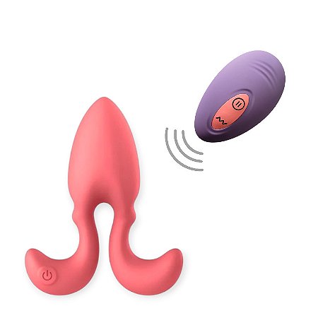 Plug Anal com Controle Remoto e 10 Modos de Vibração Plug Me - Intt