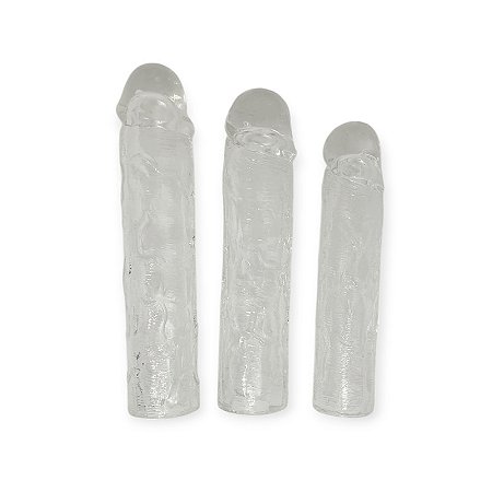 Kit com 3 Capas Penianas Extensoras em Silicone - Erotic Point