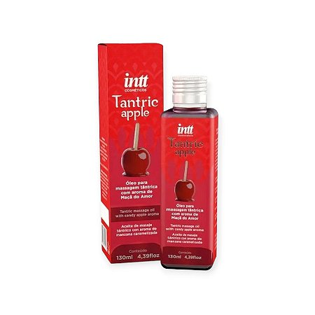Óleo para Massagem com Aroma de Maçã do Amor Tantric Apple 130ml - Intt