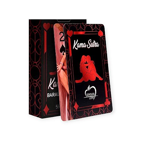 Baralho Kama Sutra Super Erótico Hétero Hard com 55 Cartas - Copag
