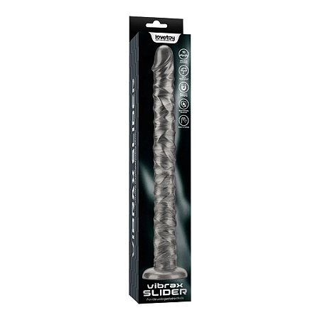 Prótese 40cm X 4,4cm com 10 Modos de Vibração 16" King Sized Vibrating Vibrax Slider - Lovetoy