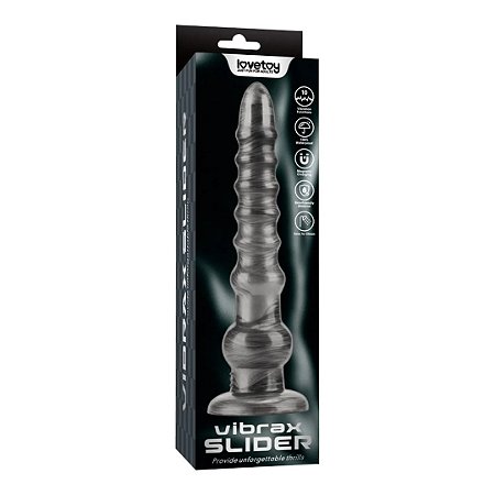Prótese 32,3cm x 7,3cm com 10 Modos de Vibração 12.5 King Sized Vibrating Vibrax Slider - Lovetoy