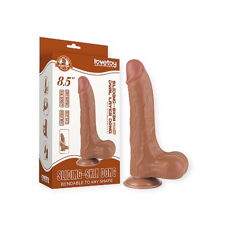 Pênis Dupla Densidade 22cm X 4,3cm 8.5'' Sliding Skin Dual Layer Dong - Lovetoy